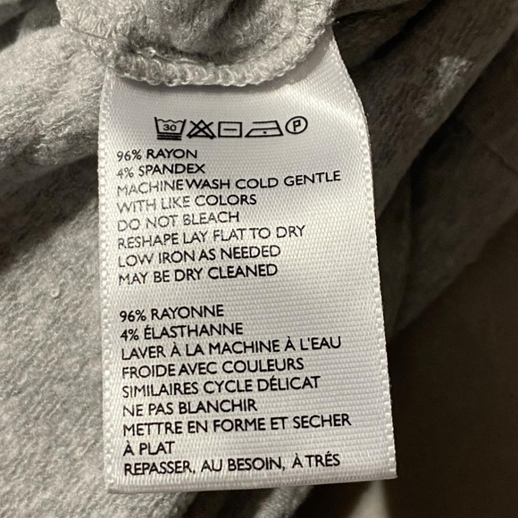 Silence + Noise Urban Outfitters Sweatshirt Drawstring Dress Grey Women's Small - Picture 7 of 7